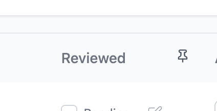 Pinning a column on the Meetzy Calls page